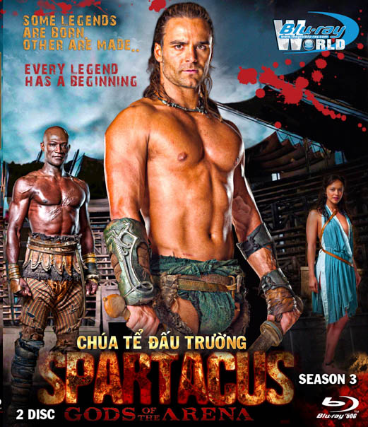 F401 - Spartacus season 3: Gods of the Arena - CHÚA TỂ ĐẤU TRƯỜNG (2 DISC) 2D 50G(DTS-HD MA 5.1)  